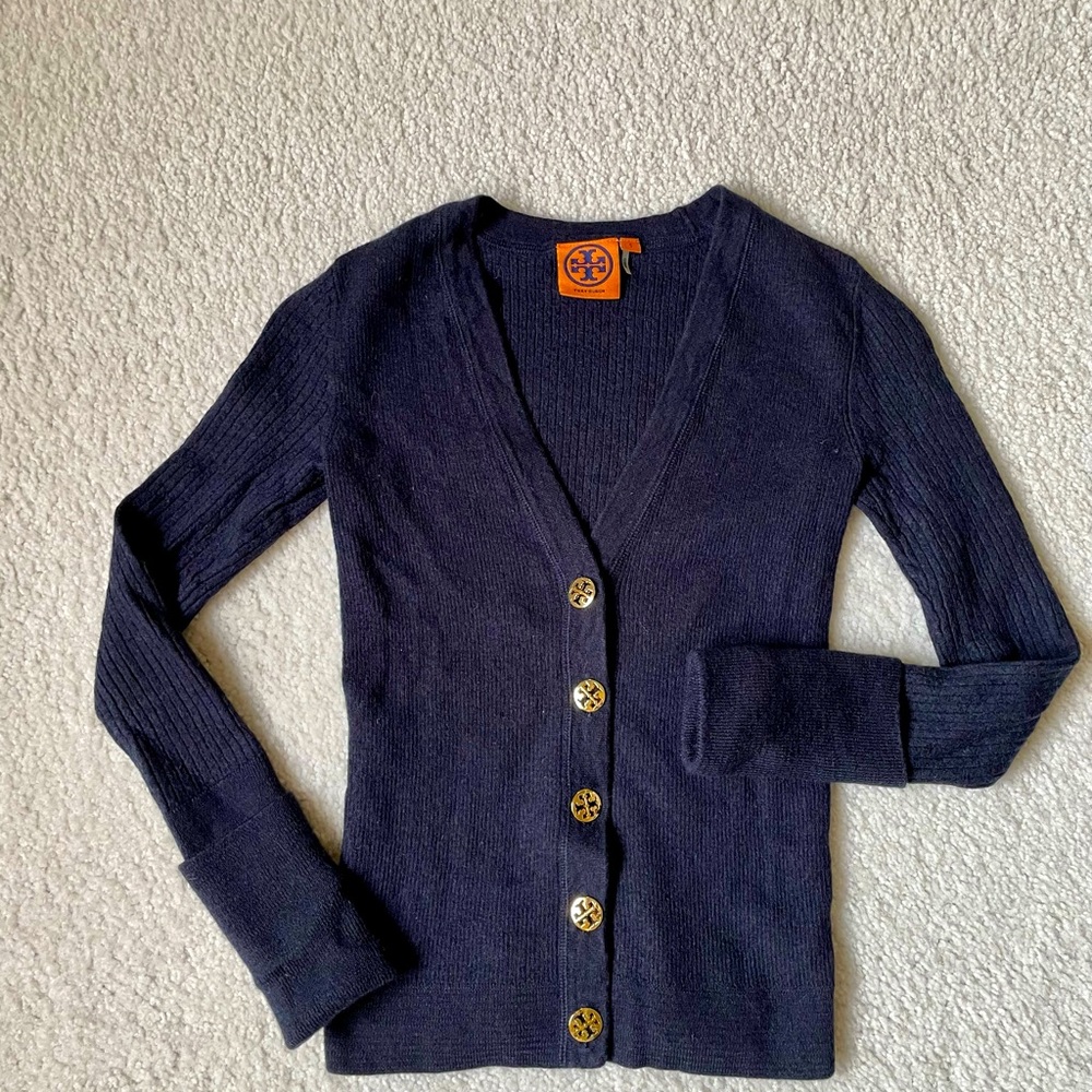 Tory Burch wool v-neck cardigan